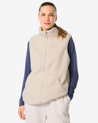 HEMA Dames sherpa bodywarmer creme (creme)