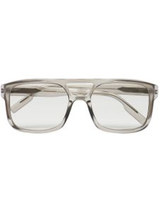 Zegna lunettes de soleil d'inspiration wayfarer - Gris