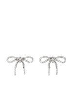 Balenciaga boucles d'oreilles Ribbon à ornements en cristal - Argent