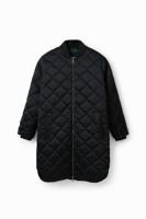 Lang gewatteerd bomberjack - BLACK - S