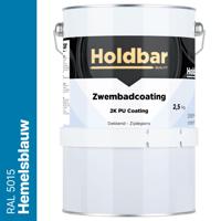 Holdbar Zwembadcoating Hemelsblauw (RAL 5015) 2,5 kg