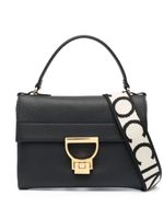Coccinelle sac porté épaule à bride logo - Noir