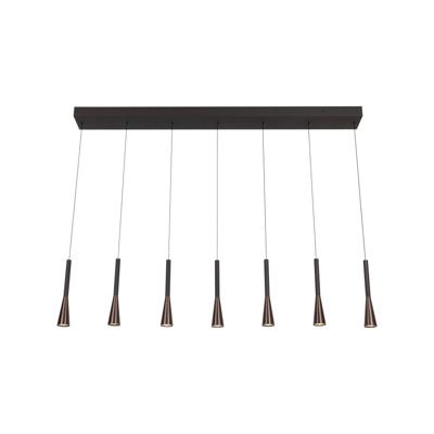 Lucide JOAKIM - Hanglamp - LED Dimb. - CCT - 7x6,2W 2700K/4000K - Koffie | Premium