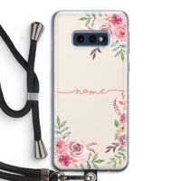 Rozen: Samsung Galaxy S10e Transparant Hoesje met koord