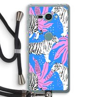 Tijger: Sony Xperia XZ2 Compact Transparant Hoesje met koord