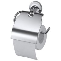 Haceka Aspen toiletrolhouder met klep chroom