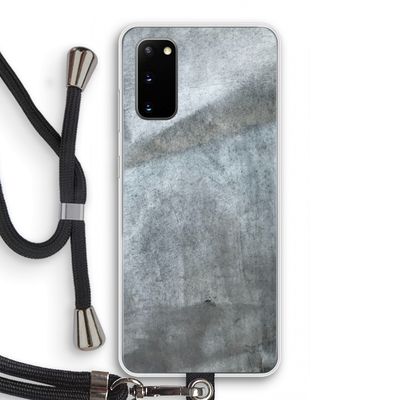 Grey Stone: Samsung Galaxy S20 Transparant Hoesje met koord