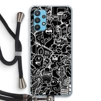 Vexx Black City : Samsung Galaxy A32 4G Transparant Hoesje met koord