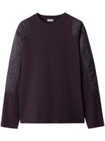 Burberry sweat en coton à empiècements - Violet