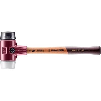 Halder SIMPLEX 3027 Hamer met verwisselbare doppen rubber/superplastic 370x135x50mm - 3027.050