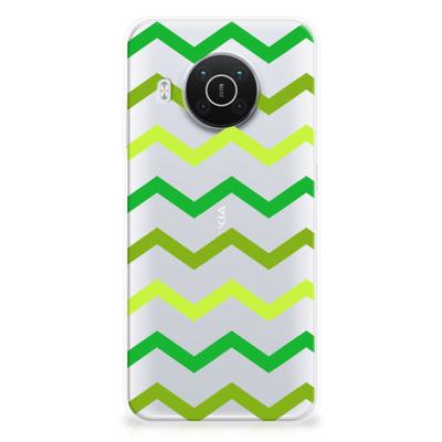 Nokia X10 | X20 | TPU bumper | Zigzag Groen