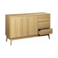 sweeek - Houten dressoir 2 deuren en 3 lades