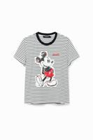 Gestreept T-shirt met Mickey Mouse - WHITE - XL