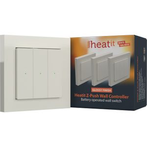 heat it Z-push Wall Controller RAL9010 schakelaar