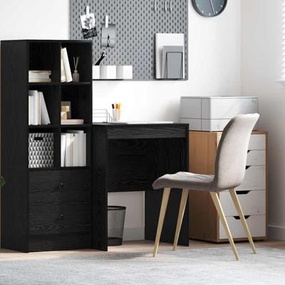 Bureau Zwart eiken 60 x 50 x 76 cm Bewerkt hout