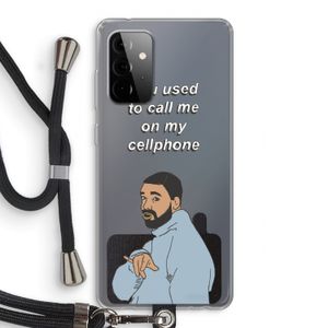Hotline bling: Samsung Galaxy A72 5G Transparant Hoesje met koord