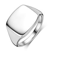 Unieke Gerhodineerde Zilveren Graveerring - 13 mm Breed
