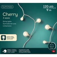 Led Cherry 9 meter 120 LED transparant/warm wit Lumineo - Lumineo