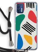 Illustratieve pop 1: Motorola Moto G9 Plus Transparant Hoesje met koord