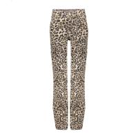 Geisha zomer jeans broek meisjes - zand / luipaard print