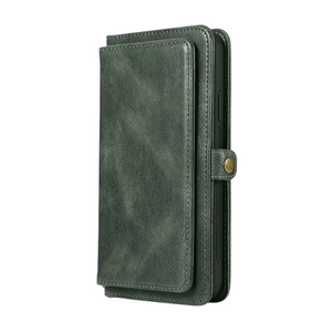 iPhone 15 Pro Max hoesje - Bookcase - Afneembaar 2 in 1 - Backcover - Pasjeshouder - Portemonnee - Kunstleer - Groen