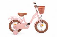 AMIGO Fairy 12 Inch Meisjes Terugtraprem Zalmroze