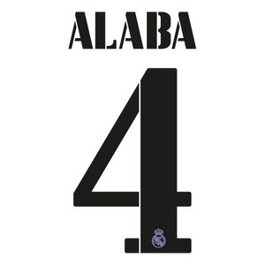 Alaba 4 (Officiële Real Madrid Bedrukking 2022-2023)