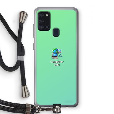 Win98: Samsung Galaxy A21s Transparant Hoesje met koord