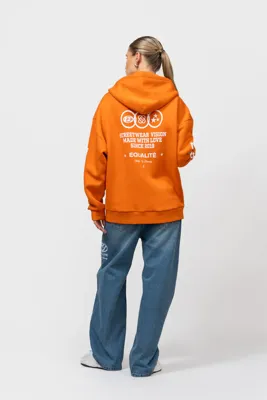 Equalité Universe Full Zip Hoodie Dames Oranje - Maat S - Kleur: Oranje | Soccerfanshop