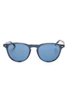 Polo Ralph Lauren logo-plaque round-frame sunglasses - Bleu