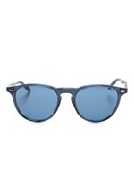 Polo Ralph Lauren logo-plaque round-frame sunglasses - Bleu