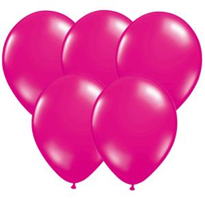 Bellatio Decorations party ballonnen - Magenta roze - 50x stuks - 30 cm