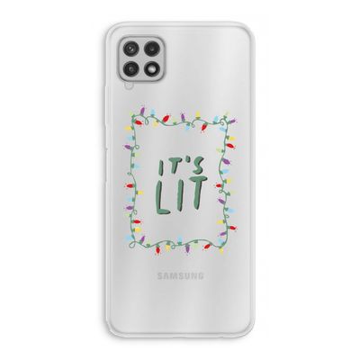 It's Lit: Samsung Galaxy A22 4G Transparant Hoesje