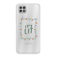 It's Lit: Samsung Galaxy A22 4G Transparant Hoesje