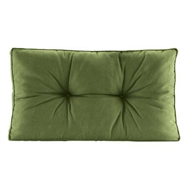 Loungekussen Florence rug - donkergroen - 73x43 cm - Leen Bakker