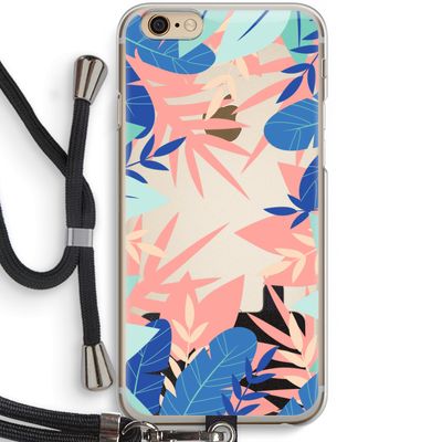 Tropisch: iPhone 6 / 6S Transparant Hoesje met koord