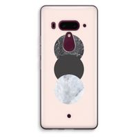 Marmeren cirkels: HTC U12+ Transparant Hoesje