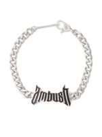 AMBUSH bracelet chaîne à breloque logo - Argent