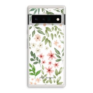 Botanical sweet flower heaven: Google Pixel 6 Pro Transparant Hoesje