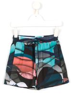 Lygia & Nanny short de bain Jake Marrakesh à imprimé abstrait - Bleu Lygia & Nanny short de bain Jake Marrakesh à imprimé abstrait - Bleu
