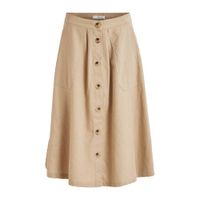 VILA midi rok VIALINA beige - thumbnail