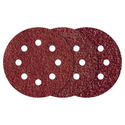 Wolfcraft Hechtschuurschijven | Korund | K60, 80, 120 | Ø125mm | 15 stuks - 8401000