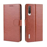 Retro Crazy Horse textuur horizontale Flip lederen draagtas voor Xiaomi CC9e/a3 met houder & kaartsleuven & fotolijstjes (bruin)