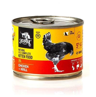 3COTY 35. Chicken and krill (kitten) - nat kattenvoer - 180g