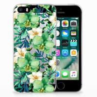 Apple iPhone SE | 5S | TPU Case | Orchidee Groen