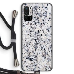 Gespikkelde marmer: Xiaomi Redmi Note 10 5G Transparant Hoesje met koord