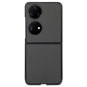 Huawei P50 Pocket Slim Cover - Carbon Fiber - Zwart