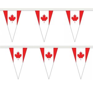 3x stuks canada landen punt vlaggetjes 5 meter