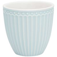 GreenGate Espressokopje (mini latte cup) Alice lichtblauw 125 ml - Ø 7 cm - Espresso kopje porselein - thumbnail