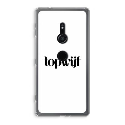 Topwijf Wit: Sony Xperia XZ2 Transparant Hoesje